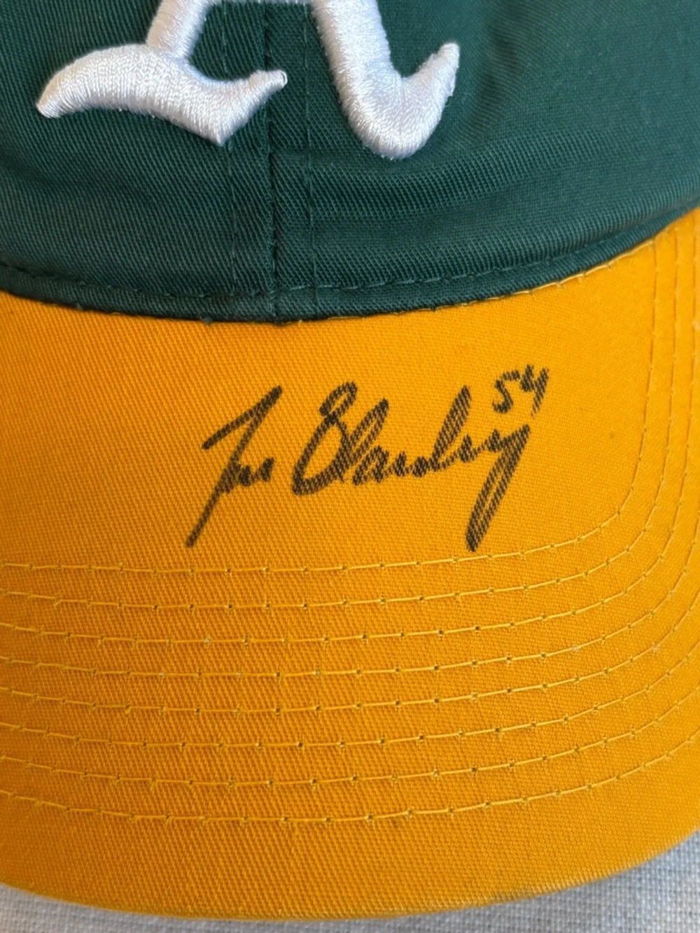 Oakland Athletics Signed Hat Joe Blanton #54 Autographed A’s Youth Cap